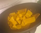 Une image de l'étape 1 de Quiche de courges,Lait de coco et mozzarella.