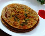A picture of step 4 of Gobi paratha.