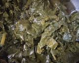 A picture of step 1 of Sarson Ka Saag and Makki Di Roti.