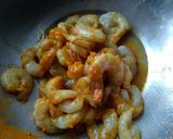 A picture of step 1 of Prawn with mustard sauce.