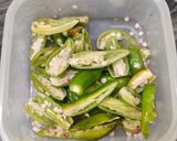 A picture of step 1 of Instant karonda mirchi achaar.