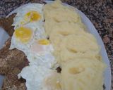 Foto del paso 1 de la receta: Milanesas a caballo con puré de papas cremoso