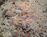 A picture of step 3 of Korean flat noodles.