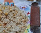Foto del paso 5 de la receta: Municiones, choclo, escamas de cebolla ahumada - ensalada fría