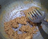 A picture of step 4 of Besan Bhat (Besan Rice).
