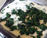 A picture of step 3 of Cottage cheese and spinach pie.