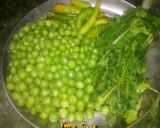 A picture of step 4 of Hara mater ke puri.
