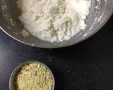 A picture of step 2 of Bread chilla.