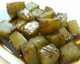 A picture of step 3 of Cubed Konnyaku "Steak" With Shiso Garlic Soy Sauce.