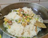 A picture of step 6 of Navratan pulao 🥰.
