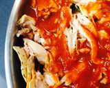 A picture of step 5 of Chillaquillas.
