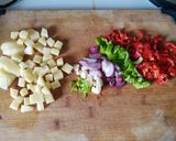 Foto del paso 1 de la receta: Masas de cangrejo en salsa con papas