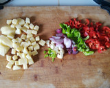 Foto del paso 1 de la receta: Masas de cangrejo en salsa con papas