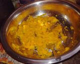 A picture of step 1 of Pumpkin Chapati's.