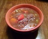 A picture of step 9 of Albondigas Soup.