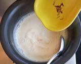 A picture of step 1 of Moong Dal Halwa Cigars dipped in Shaahi Rabdi.
