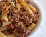 Foto del paso 6 de la receta Pasta con salsa de tomate, champiñones y albahaca