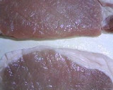 A picture of step 1 of Soft Japanese-Style Pork Steak with a Hint of Wasabi.