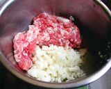 翡翠圈~豇豆鑲肉的食譜步驟1照片