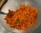 Une image de l'étape 7 de Salade de concombre, carottes et poivron à la mozzarella.