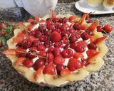 Foto del passaggio 5 della ricetta Crostata con frutta fresca e crema al profumo di limone