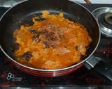 A picture of step 1 of Paneer Kaleji.