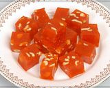 A picture of step 12 of Bombay Halwa or Corn Flour Halwa.