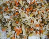 A picture of step 6 of Egg veg fried rice.