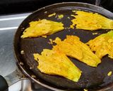 A picture of step 3 of Pumpkin Flower Fritters.
