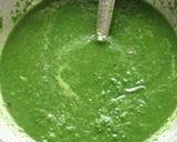 A picture of step 10 of Palak Paneer (cottage cheese cubes in spinach).
