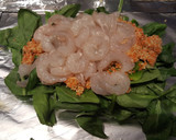 A picture of step 3 of Shrimp pockets with mango salsa.