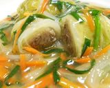 A picture of step 10 of Chinese-style Napa Cabbage Rolls.