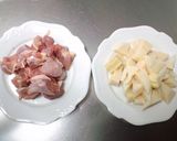 A picture of step 2 of Bamboo Shoots and Chicken with Sweet Chili Mayonnaise.