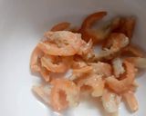 Hình bước làm 1 của món Bún riêu tôm khô