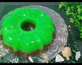 Foto langkah ke 6 dari resep Puding Lumut Santan Pandan Coklat.