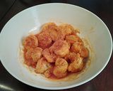 A picture of step 9 of Buffalo Shrimp.