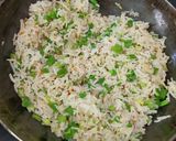 A picture of step 3 of Herbed Spring Onion Fried Rice.