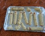 A picture of step 2 of Mummy dogs.