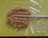 A picture of step 2 of BBQ Pork and Rice Rolls.