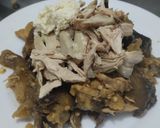 Foto del paso 1 de la receta: Berenjenas con pollo bbq🍗🍯🍆