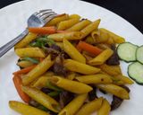 A picture of step 12 of Stirred fry macaroni.