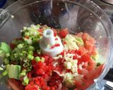 A picture of step 2 of Chunky Guacamole.