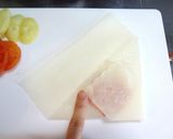 A picture of step 5 of Veggie and Italian Spring Rolls For Vegans.