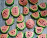 A picture of step 8 of Watermelon Icebox Cookies.