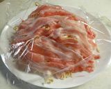 A picture of step 3 of Bean Sprouts & Pork Belly with Ponzu in the Microwave.