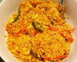 एग फ्राईड राईस (egg fried rice recipe in marathi) रेसिपी स्टेप 5 फोटो 