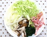 A picture of step 4 of Spring Quiche with Spring Cabbage & Fresh Onions.