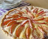 A picture of step 16 of Almond Cheese Tart with Plums.