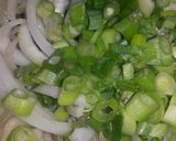 A picture of step 1 of Sig's Mash with Caramelised Onions.