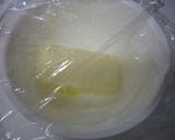 A picture of step 4 of Pancake Mix Baked Chocolate Cheesecake.